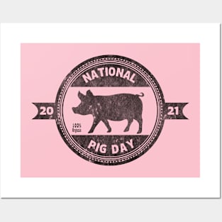 National Pig Day Posters and Art